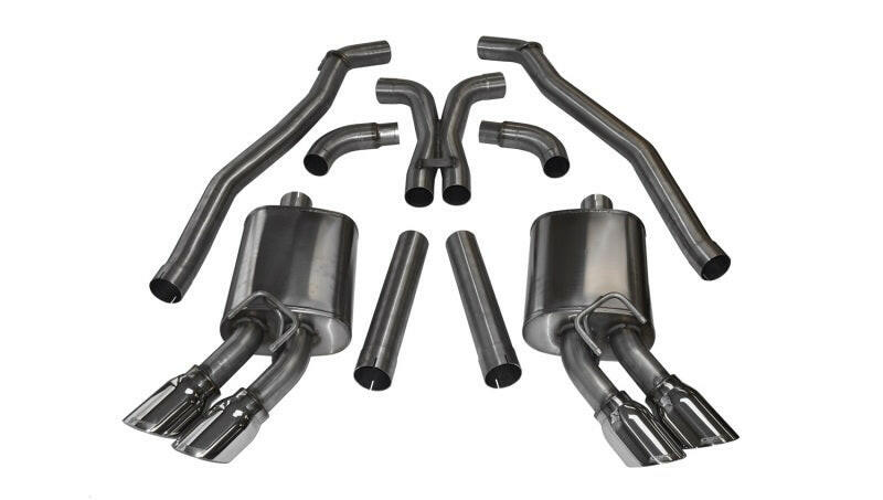 Corsa 2012-2015 Chevrolet Camaro Coupe ZL1 6.2L V8 Polished Sport Cat-Back + XO Exhaust Catback CORSA Performance