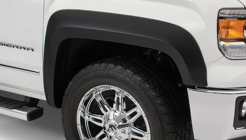 Bushwacker 16-18 GMC Sierra 1500 Extend-A-Fender Style Flares 4pc - Black Fender Flares Bushwacker