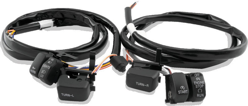 Twin Power 96-06 Big Twin and XL Black Handlebar Switch Kit Switch Panels TwinPower