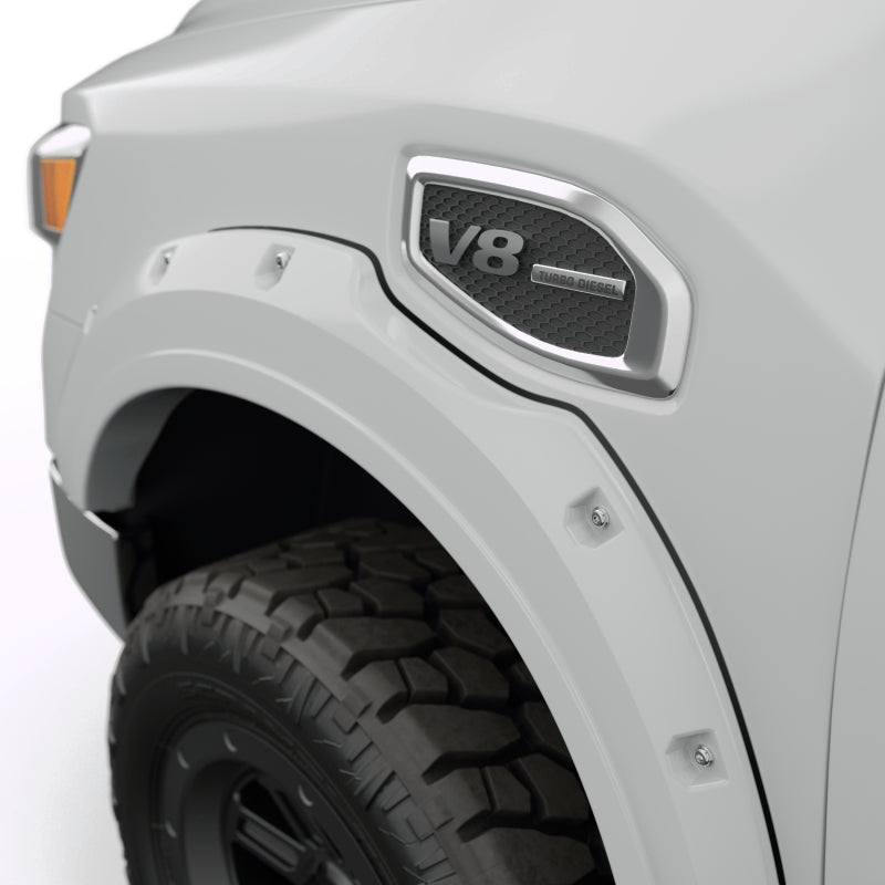 EGR 16+ Nissan Titan XD Bolt-On Look Color Match Fender Flares - Set - Blizzard Fender Flares EGR