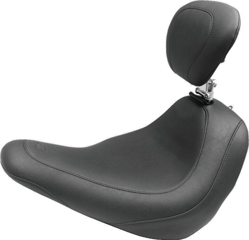 Mustang 15-21 Indian Scout Standard Touring Passenger Seat - Black Passenger Motorcycle Seats Mustang Motorcycle