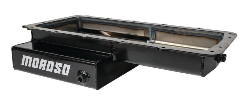 Moroso Ford 5.0 Coyote/Cobra (w/Rear Sump) Road Race Baffled Wet Sump 9.5qt 4.5in Steel Oil Pan Oil Pans Moroso