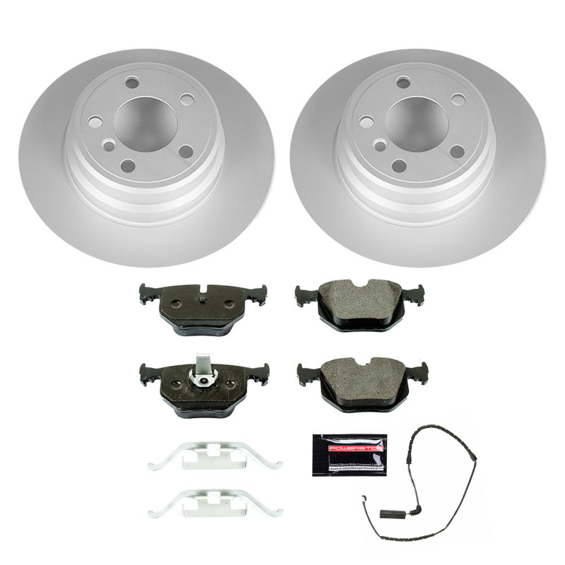 Power Stop 00-06 BMW X5 Rear Euro-Stop Brake Kit Brake Kits - OE PowerStop