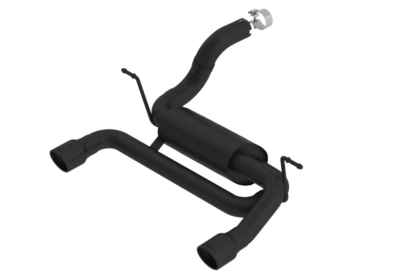 Borla 18-19 Jeep Wrangler JL/JLU 2.0L 4Cyl 2DR/4DR Axle Back Exhaust ATAK w/ 2.5in Tips - Black Axle Back Borla