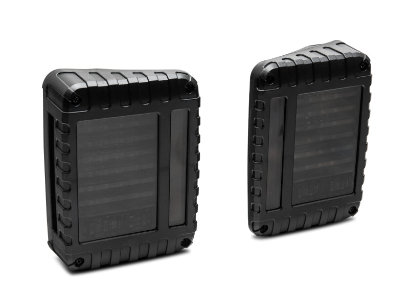 Raxiom 07-18 Jeep Wrangler JK LED Tail Lights- Black Housing (Smoked Lens) Tail Lights Raxiom