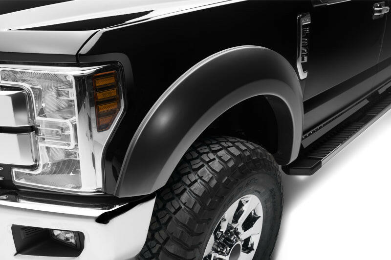 Bushwacker 17-18 Ford F-250 Super Duty Extend-A-Fender Style Flares 4pc - Black Fender Flares Bushwacker