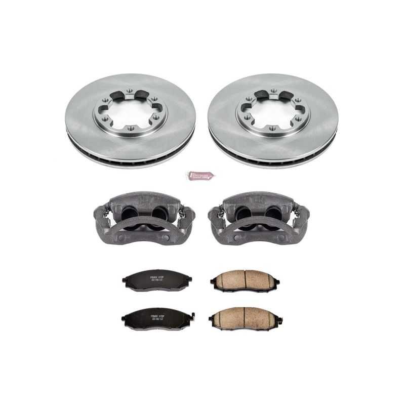 Power Stop 03-04 Nissan Frontier Front Autospecialty Brake Kit w/Calipers Brake Kits - OE PowerStop