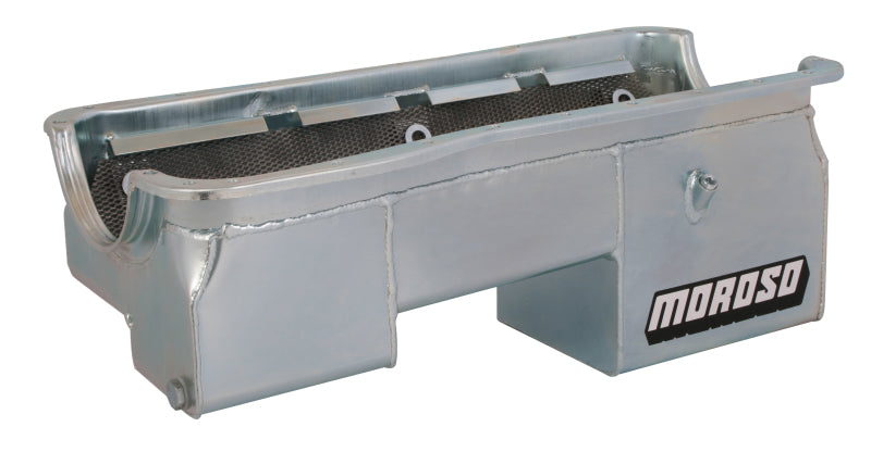 Moroso Ford 429-460 (w/Rear Sump) Wet Sump 7qt 9in Steel Oil Pan Oil Pans Moroso