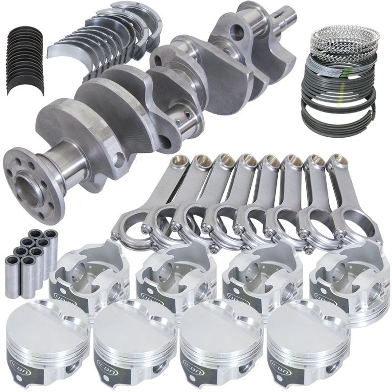 Eagle Chrysler 318 4.000in Crank 6.123in H-Beam -4.7cc Flat Top 3.970in Pistons Rotating Assembly Rotating Assemblies Eagle