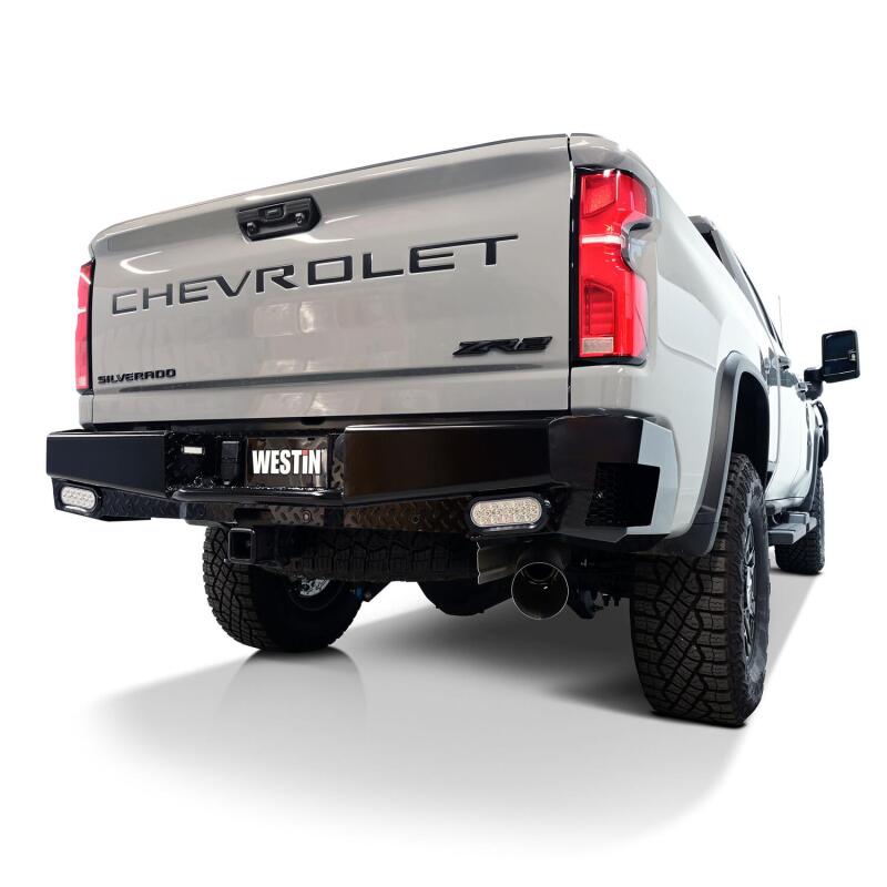 Westin 19-20 Chevy Silverado 1500 HDX Bandit Rear Bumper - Black Bumpers - Steel Westin