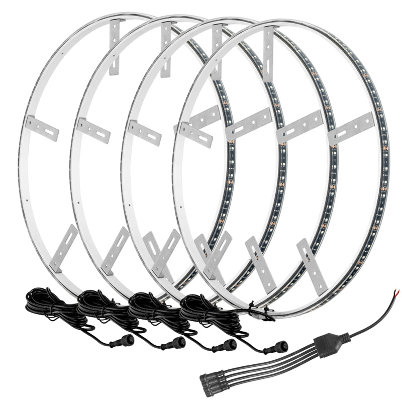 Oracle LED Illuminated Wheel Rings - Aqua Light Strip LED ORACLE Lighting