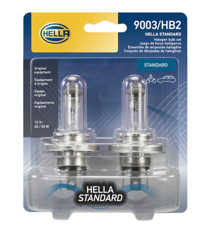Hella Bulb 9003/Hb2 12V 60/55W P43T T46 (2) Bulbs Hella