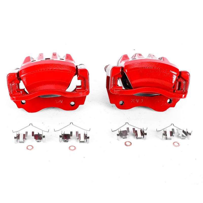 Power Stop 98-05 Lexus GS300 Front Red Calipers w/Brackets - Pair Brake Calipers - Perf PowerStop