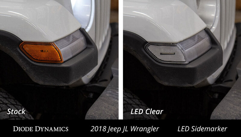 Diode Dynamics 18-21 Jeep JL Wrangler/Gladiator Sidemarkers - Amber (set) Light Accessories and Wiring Diode Dynamics