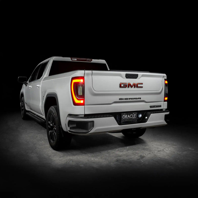 Oracle 19-23 GMC Sierra Black Series Flush Style LED Tail Lights - Factory Halogen Tail Lights ORACLE Lighting