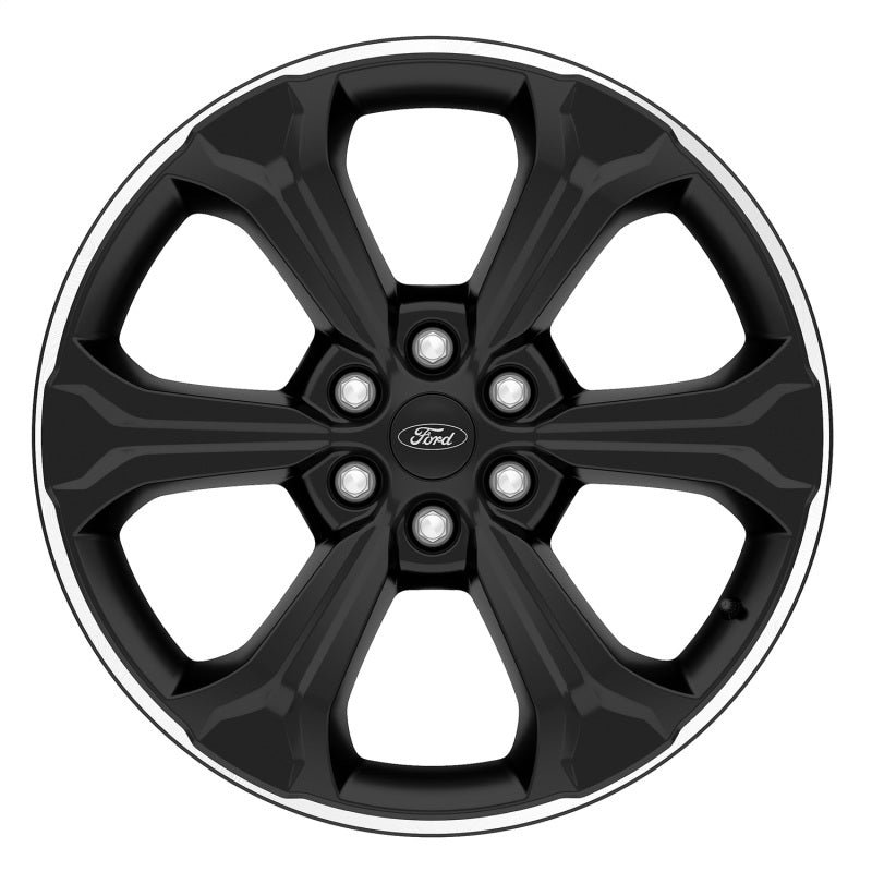 Ford Racing 15-23 F-150 22in Wheel Kit - Black w/Machined Face Wheels - Cast Ford Racing