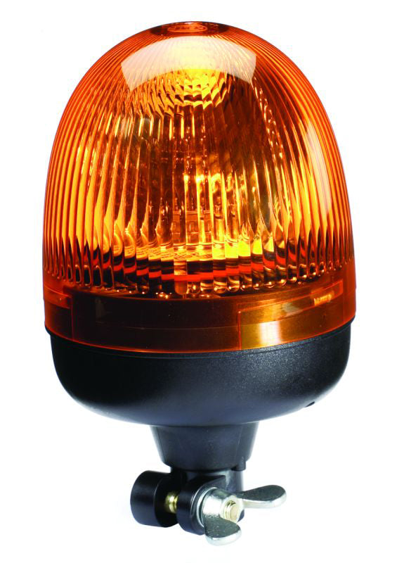 Hella Rota Compact 12V Amber Lens Beacon w/ Flexible Pole Mount Work Lights Hella