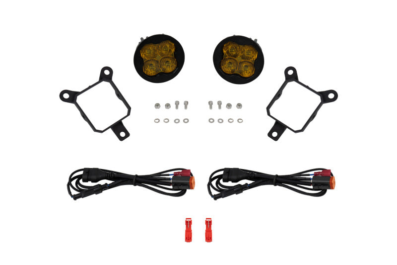 Diode Dynamics SS3 SAE Type Y Fog Light Kit - Yellow SAE Fog Fog Lights Diode Dynamics