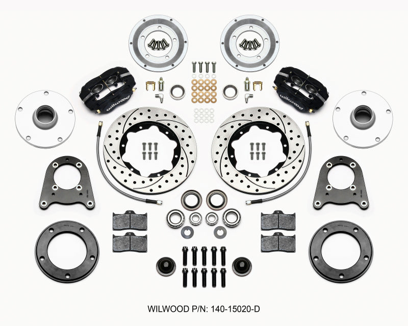 Wilwood Forged Dynalite-M Front Kit 10.75in Drilled 1950-1955 MG-TD/TF Big Brake Kits Wilwood