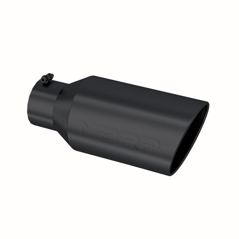 MBRP Universal Tip 8in OD Rolled End 5in Inlet 18in Length T304 - Black Tips MBRP