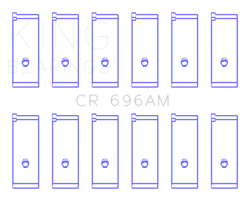 King Engine Bearings Toyota 5ME/5MGE/7MGE/7MGTE Rod Bearing Set - Size +0.5mm Bearings King Engine Bearings