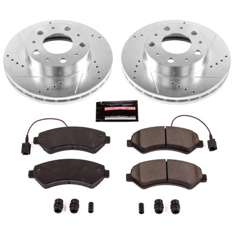 Power Stop 14-19 Ram ProMaster 1500 Front Z23 Evolution Sport Brake Kit Brake Kits - Performance D&S PowerStop