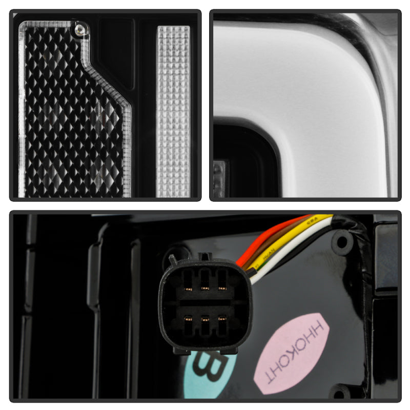 Spyder 21-23 Ford Bronco (Factory LED Model Only) LED Tail Lights - Black (ALT-YD-FB21LED-LED-BK) Tail Lights SPYDER