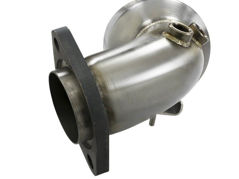 aFe Twisted Steel 3in. 304 SS Catted Series Downpipe 16-18 Ford Focus RS I4-2.3L (t) Downpipes aFe