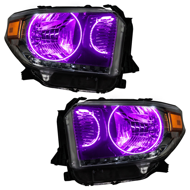 Oracle 14-17 Toyota Tundra SMD HL - Dual Halo Kit - ColorSHIFT w/ BC1 Controller Headlights ORACLE Lighting