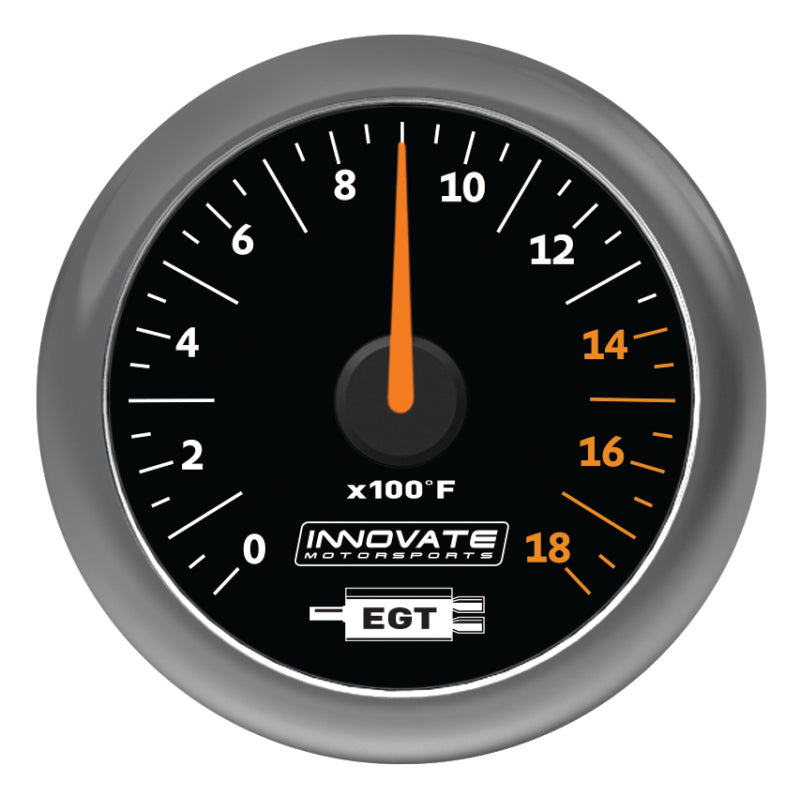 Innovate MTX Analog Exhaust Gas Temperature Gauge Kit - Black Dial Gauges Innovate Motorsports