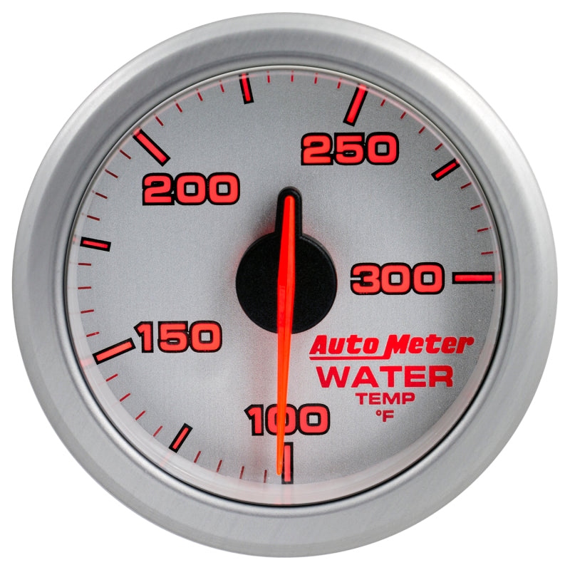 Autometer Airdrive 2-1/6in Water Temperature Gauge 100-300 Degrees F - Silver Gauges AutoMeter