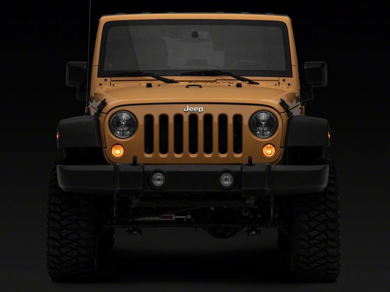 Raxiom 07-18 Jeep Wrangler JK Axial Series Replacement Turn Signal Lamps- Amber Lights Corner Raxiom