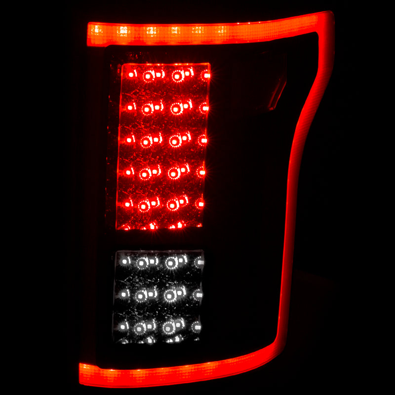 ANZO 2015-2016 Ford F-150 LED Taillights Red/Clear Tail Lights ANZO