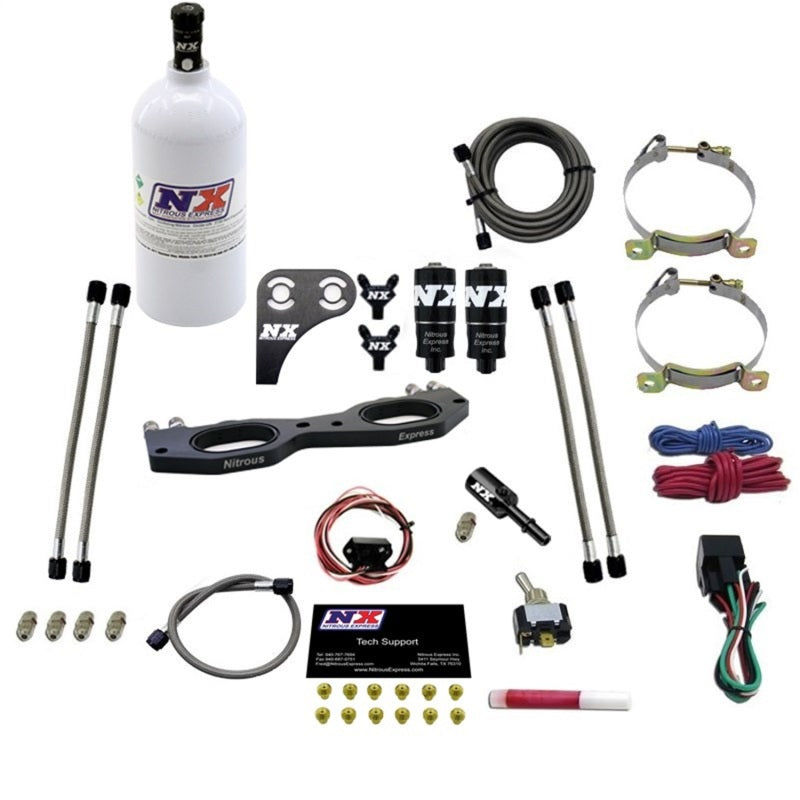 Nitrous Express Polaris RZR 1000cc Nitrous Plate Kit w/2.5lb Bottle Nitrous Systems Nitrous Express
