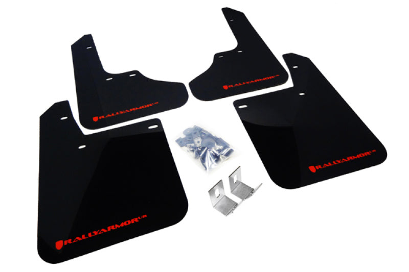 Rally Armor 93-01 Subaru Impreza RS Black UR Mud Flap w/ Red Logo Mud Flaps Rally Armor