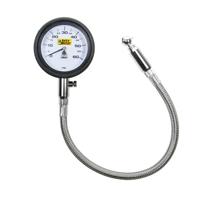 Autometer NASCAR Performance 60PSI Lo-Pressure Tire Pressure Gauge Gauges AutoMeter