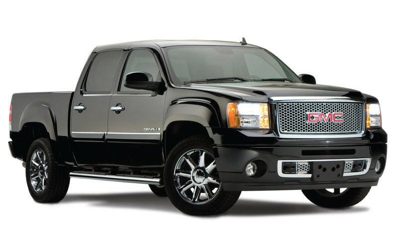 Bushwacker 07-13 GMC Sierra 1500 Fleetside OE Style Flares 4pc 69.3in Bed - Black Fender Flares Bushwacker