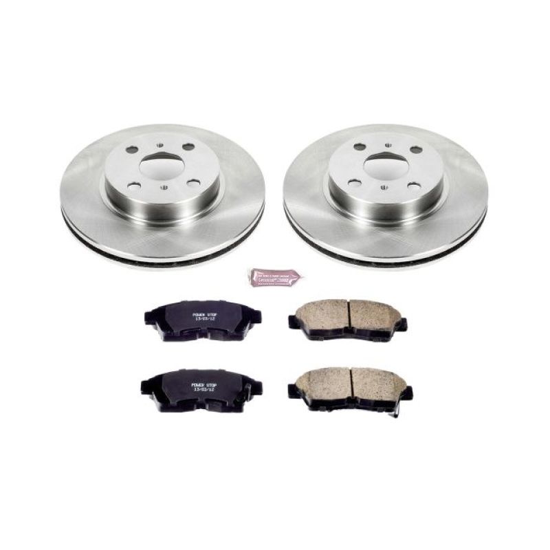 Power Stop 93-97 Geo Prizm Front Autospecialty Brake Kit Brake Kits - OE PowerStop
