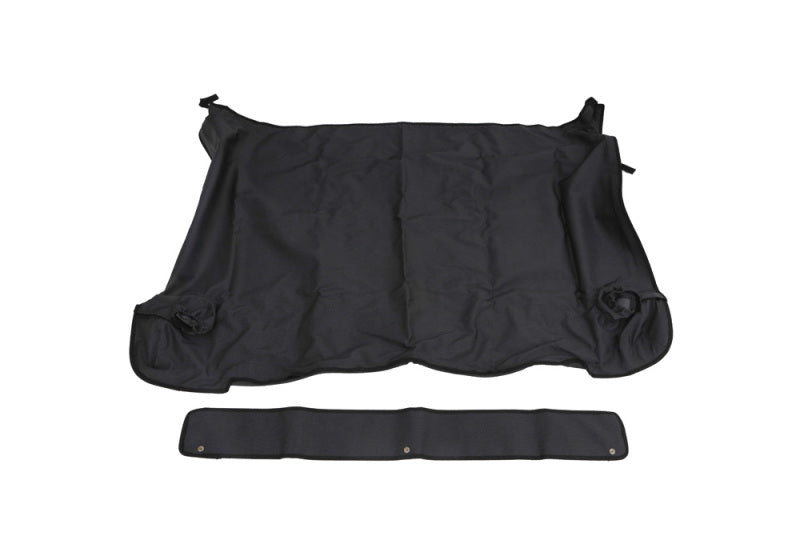 Rampage 2018-2022 Jeep Wrangler(JL) 4-Door Tonneau Cover w/ Tailgate Bar Kit - Black Diamond Soft Tops Rampage