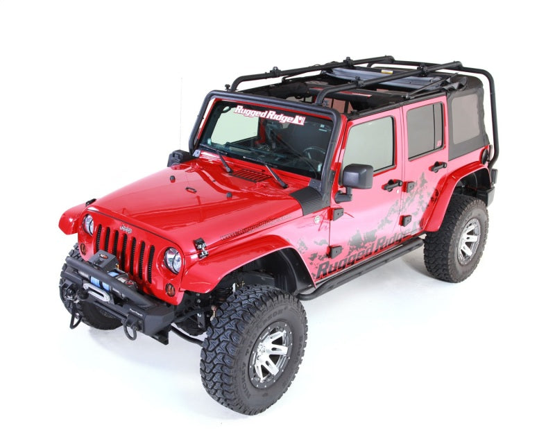 Rugged Ridge Roof Rack 07-18 Jeep 4-Door Jeep Wrangler Roof Rack Rugged Ridge