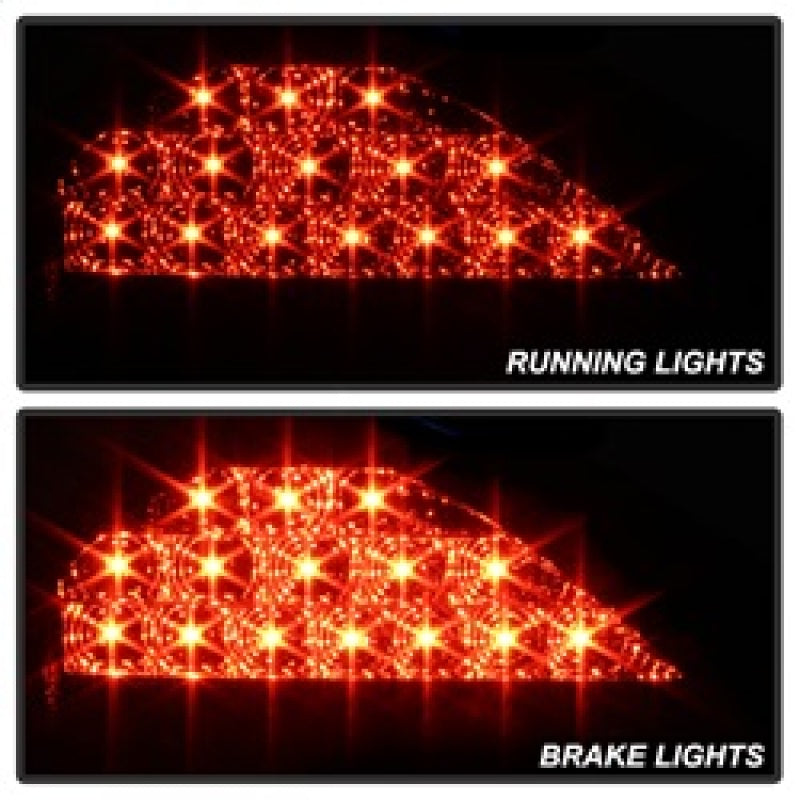 Spyder Pontiac Grand AM 99-05 LED Tail Lights Black ALT-YD-PGAM99-LED-BK Tail Lights SPYDER