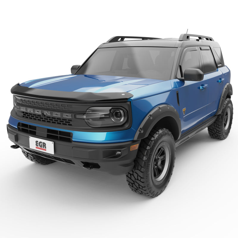 EGR 21-22 Ford Bronco Sport 4 Door In-Channel Window Visors - Dark Smoked (573561) Wind Deflectors EGR