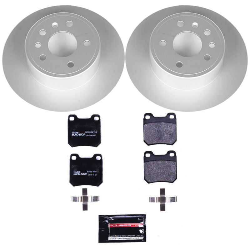 Power Stop 99-03 Saab 9-3 Rear Euro-Stop Brake Kit Brake Kits - OE PowerStop