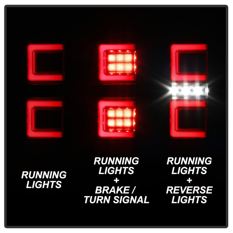 Spyder 16-17 Toyota Tacoma LED Tail Lights - Black Smoke (ALT-YD-TT16-LED-BSM) Tail Lights SPYDER