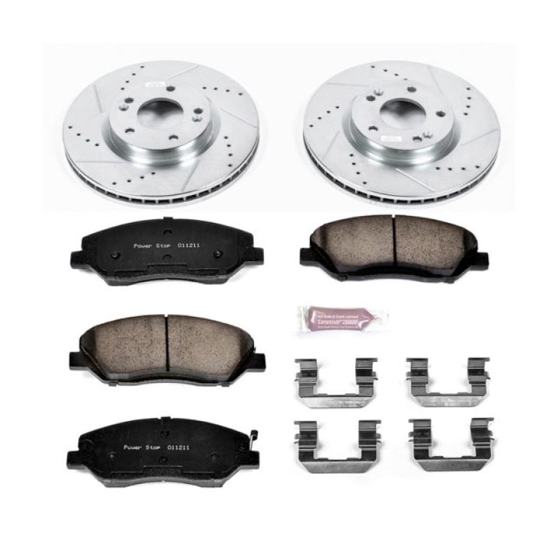 Power Stop 07-09 Hyundai Santa Fe Front Z23 Evolution Sport Brake Kit Brake Kits - Performance D&S PowerStop