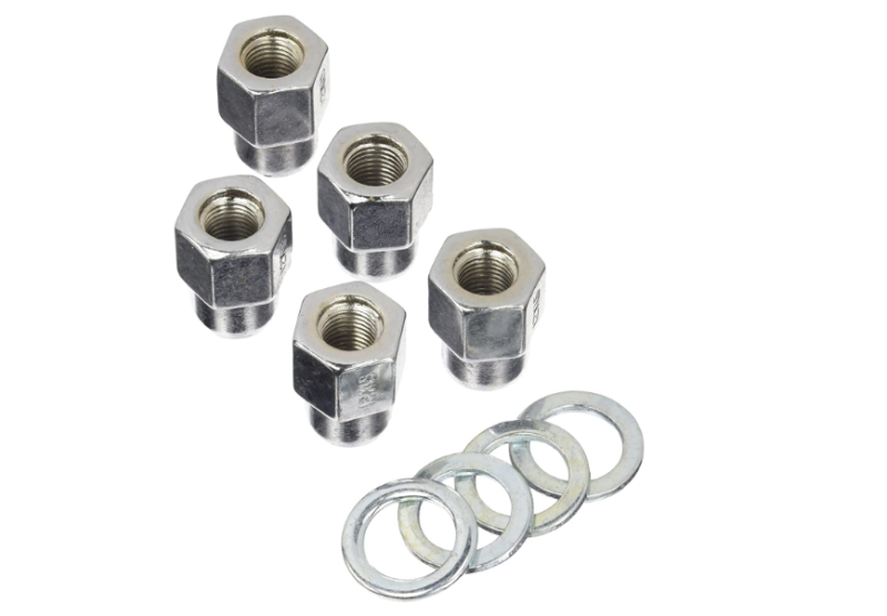 Weld Open End Lug Nuts w/Centered Washers 1/2in. RH - 5pk. Lug Nuts Weld