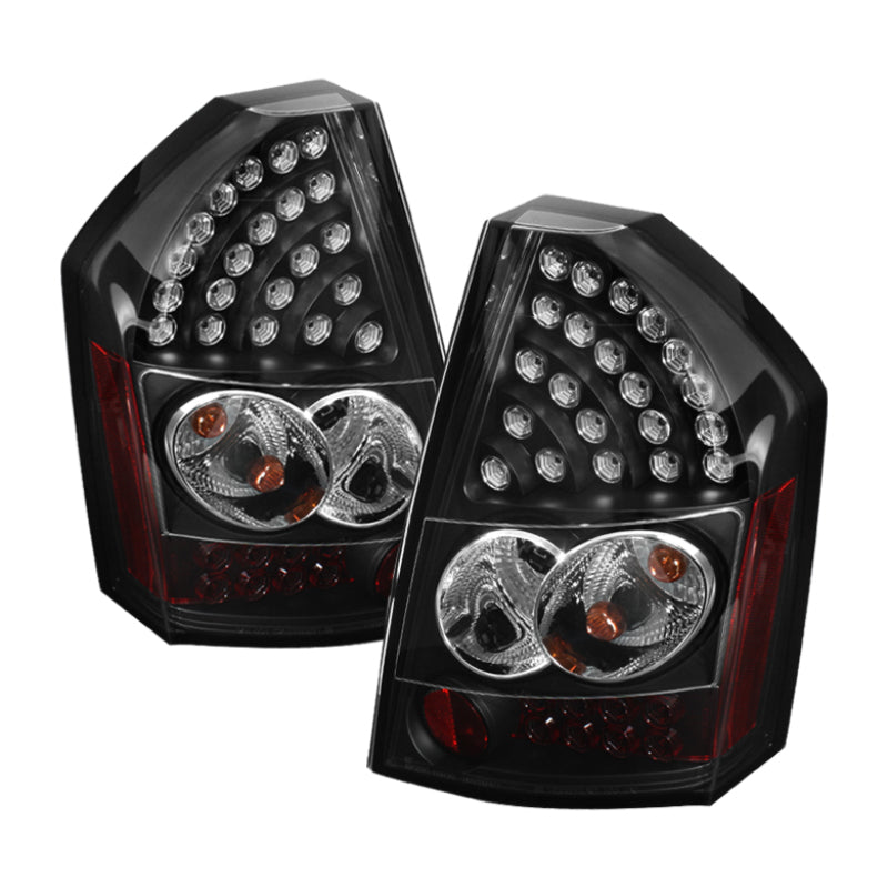 Spyder Chrysler 300C 08-10 LED Tail Lights Black ALT-YD-C308-LED-BK Tail Lights SPYDER