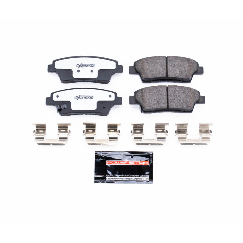 Power Stop 17-19 Genesis G80 Rear Z26 Extreme Street Brake Pads w/Hardware Brake Pads - Performance PowerStop