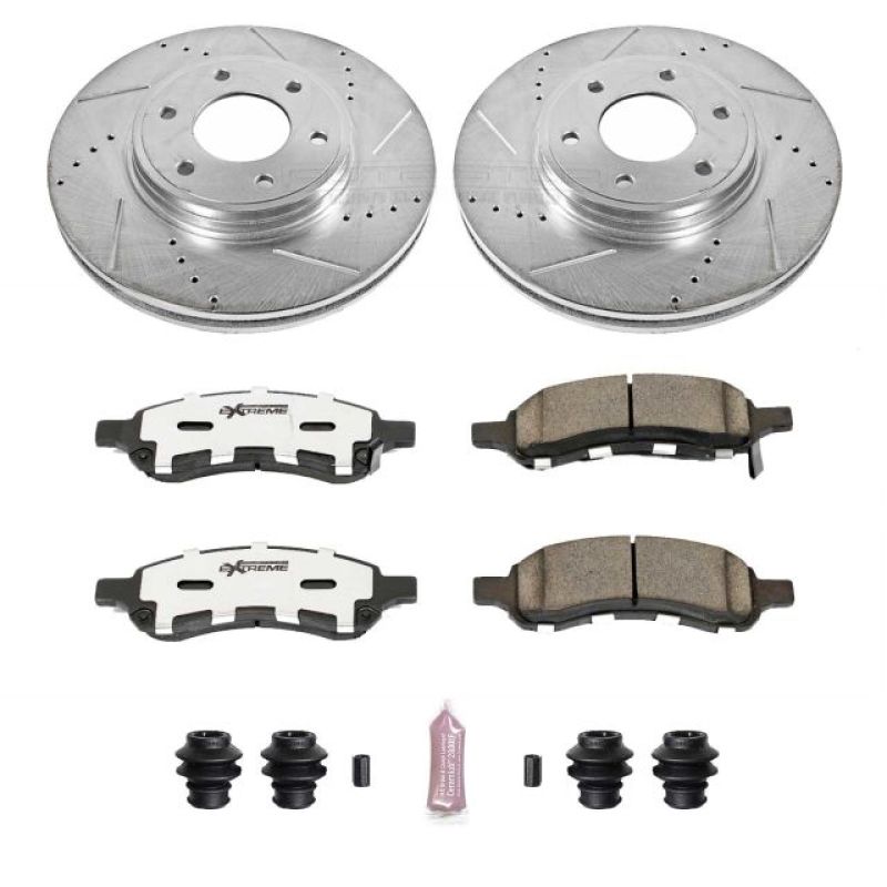 Power Stop 06-09 Chevrolet Trailblazer Front Z26 Street Warrior Brake Kit Brake Kits - Performance D&S PowerStop