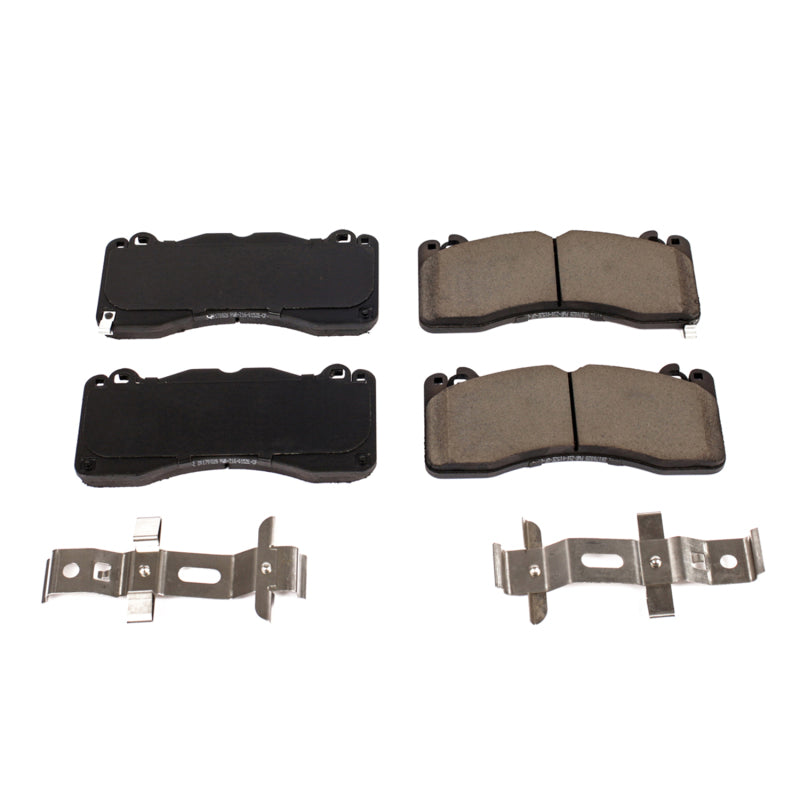 Power Stop 15-19 Ford Mustang Front Z17 Evolution Ceramic Brake Pads w/Hardware Brake Pads - OE PowerStop